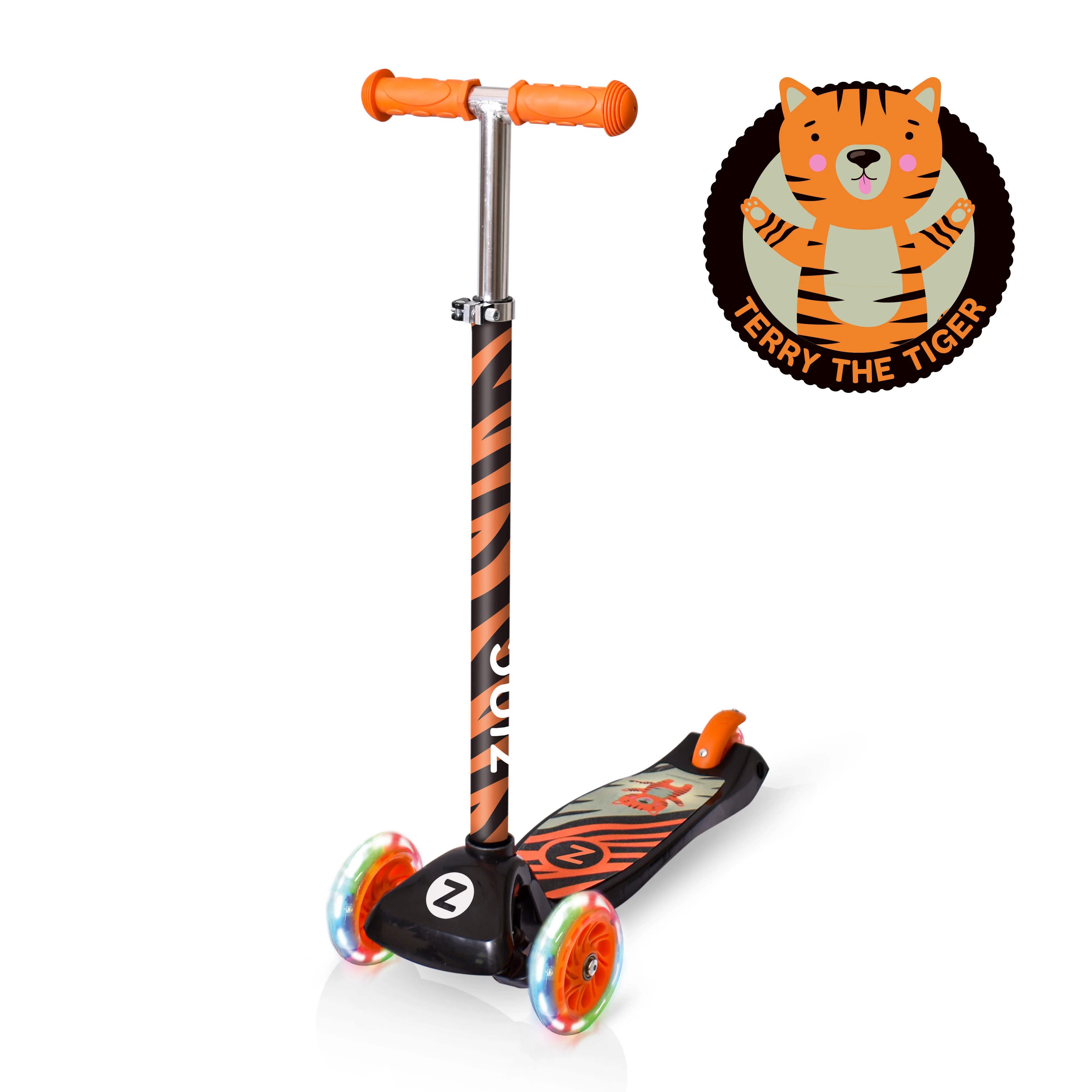 Zinc Three Wheel Explorer Scooter with Light Up Wheels - Image 10