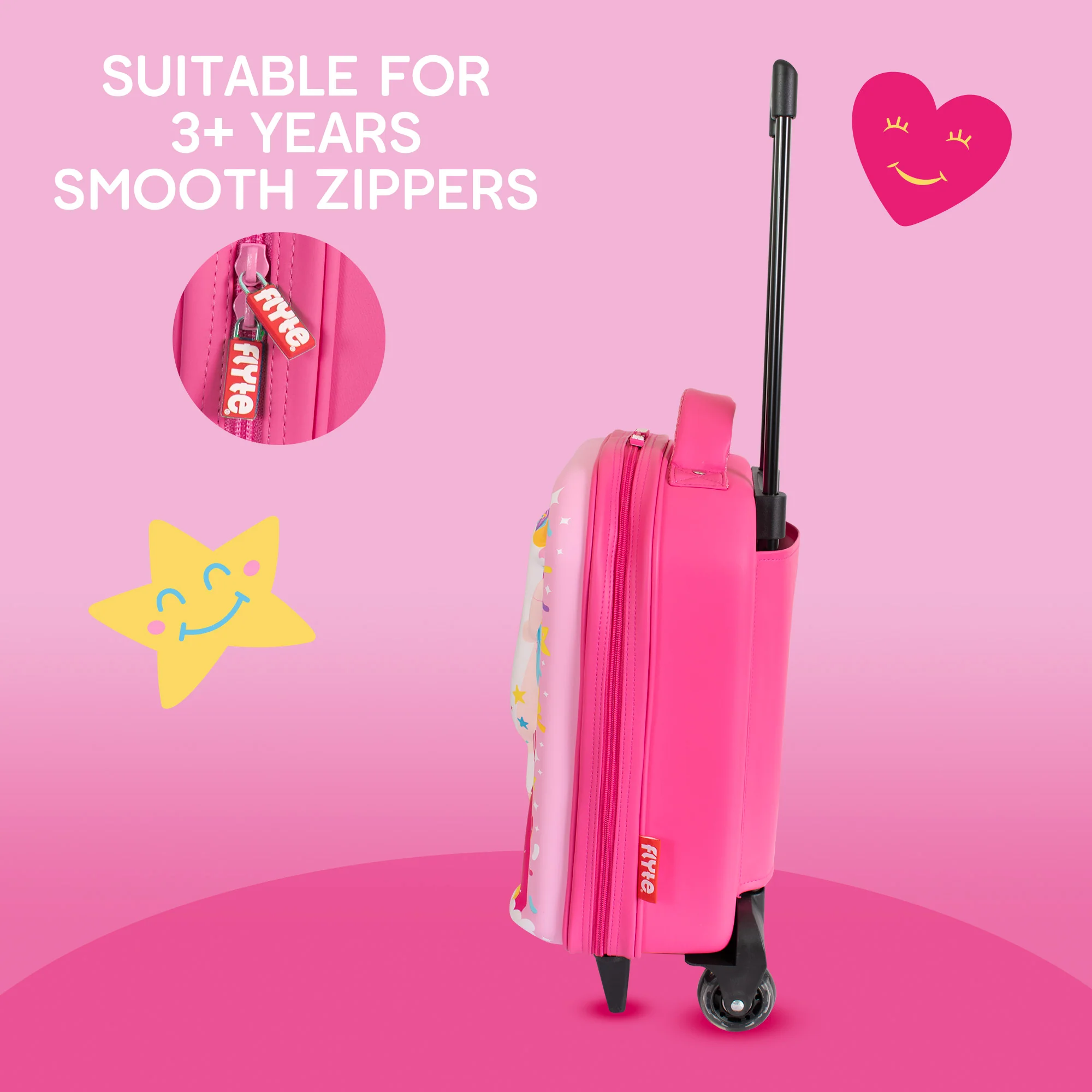 Flyte 2 Wheel 3D Hardtop Cabin Suitcase - Unicorn - Image 6
