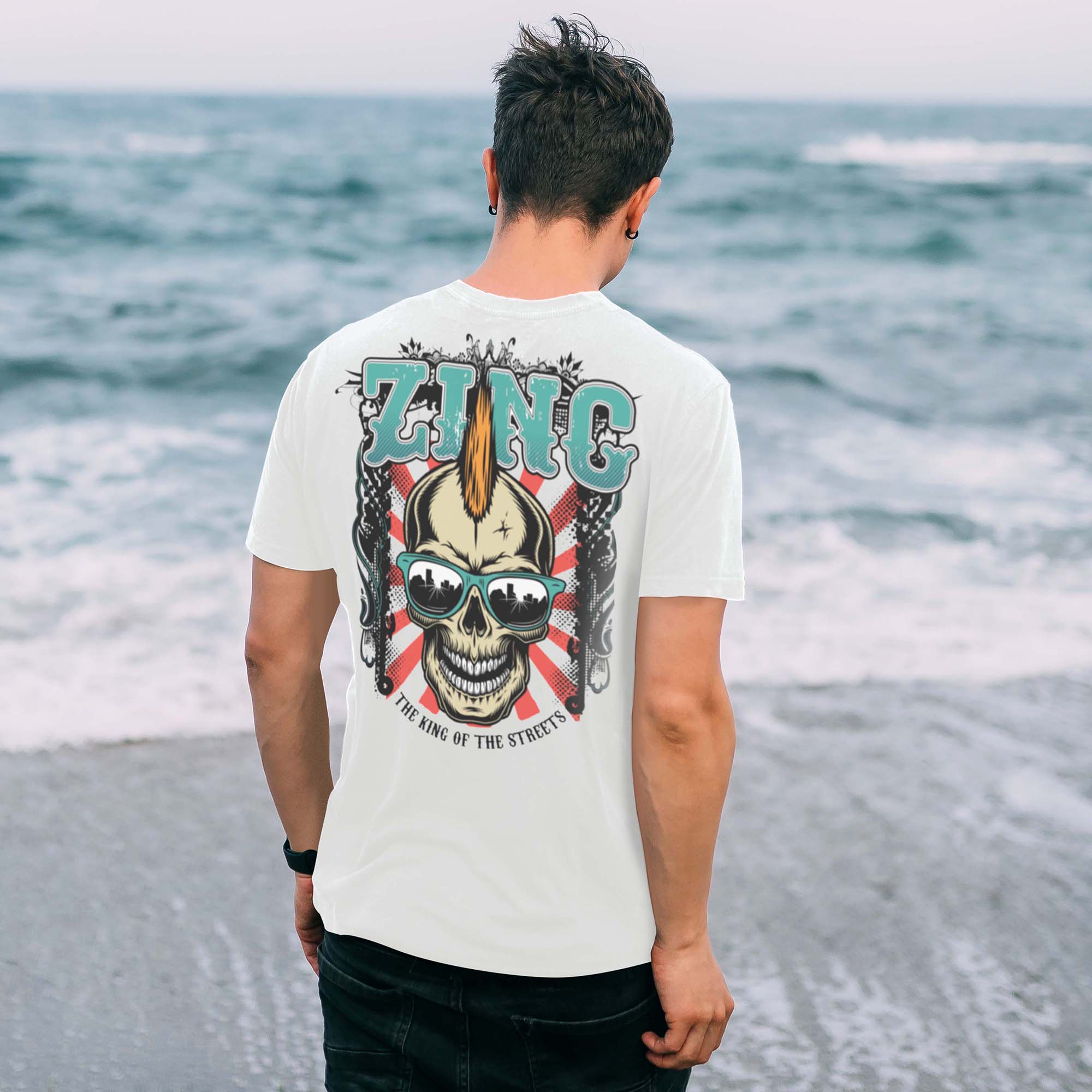Zinc Adults Organic T-Shirt King Of The Streets - Image 2