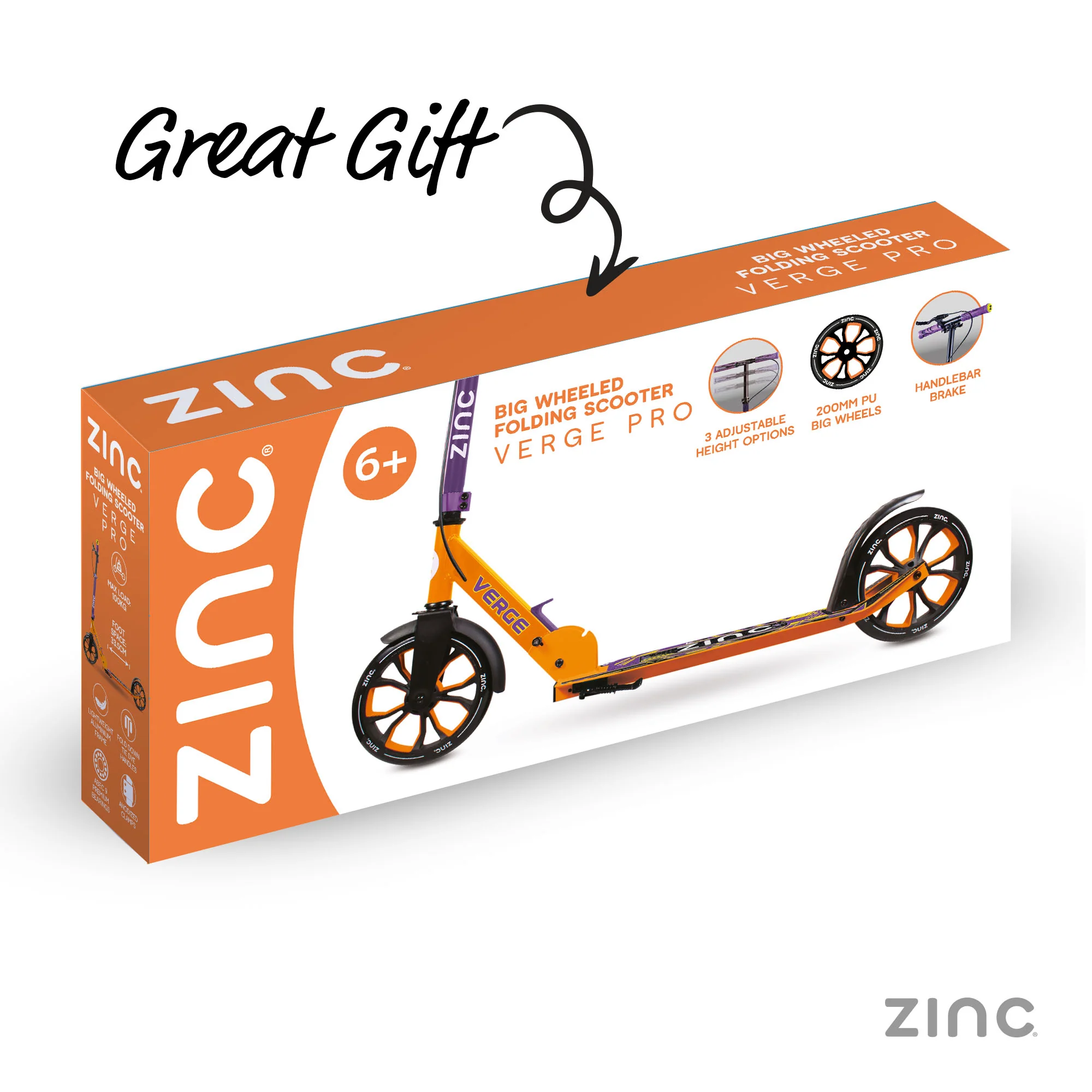 Zinc Big Wheel Folding Verge Pro Scooter - Image 15