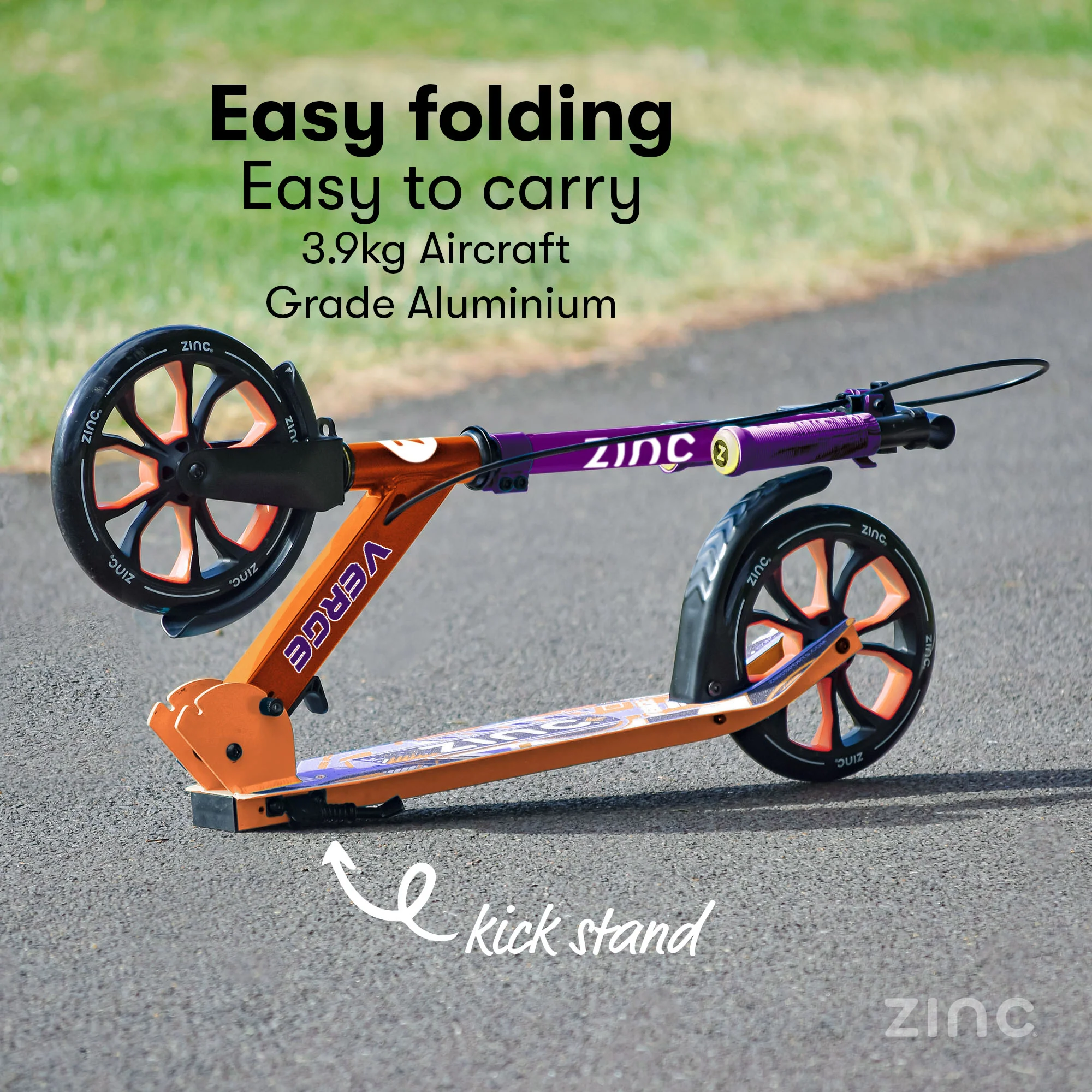 Zinc Big Wheel Folding Verge Pro Scooter - Image 19