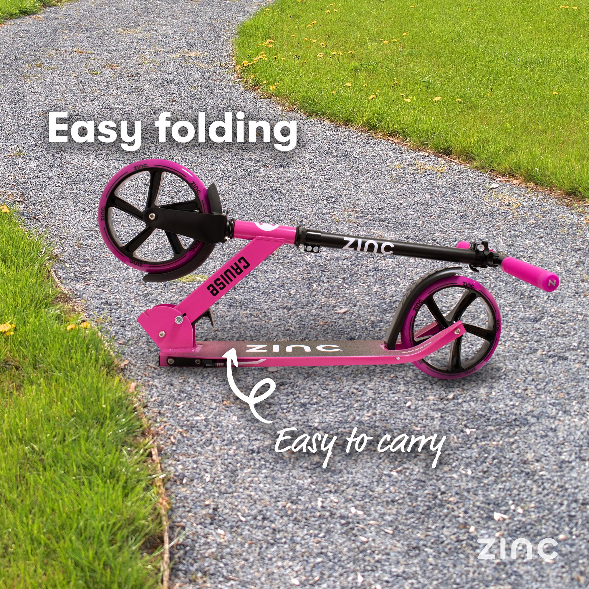 Zinc Cruise Big Wheel Folding Scooter - Image 8