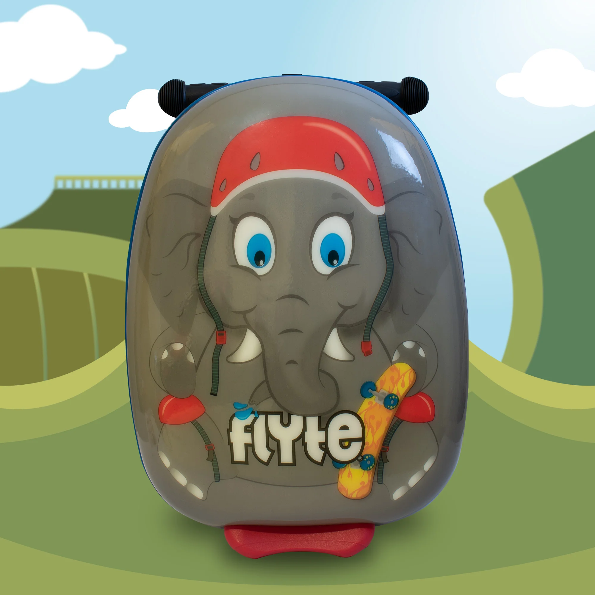 Flyte Midi 18 Inch Eddie the Elephant Scooter Suitcase - Image 3