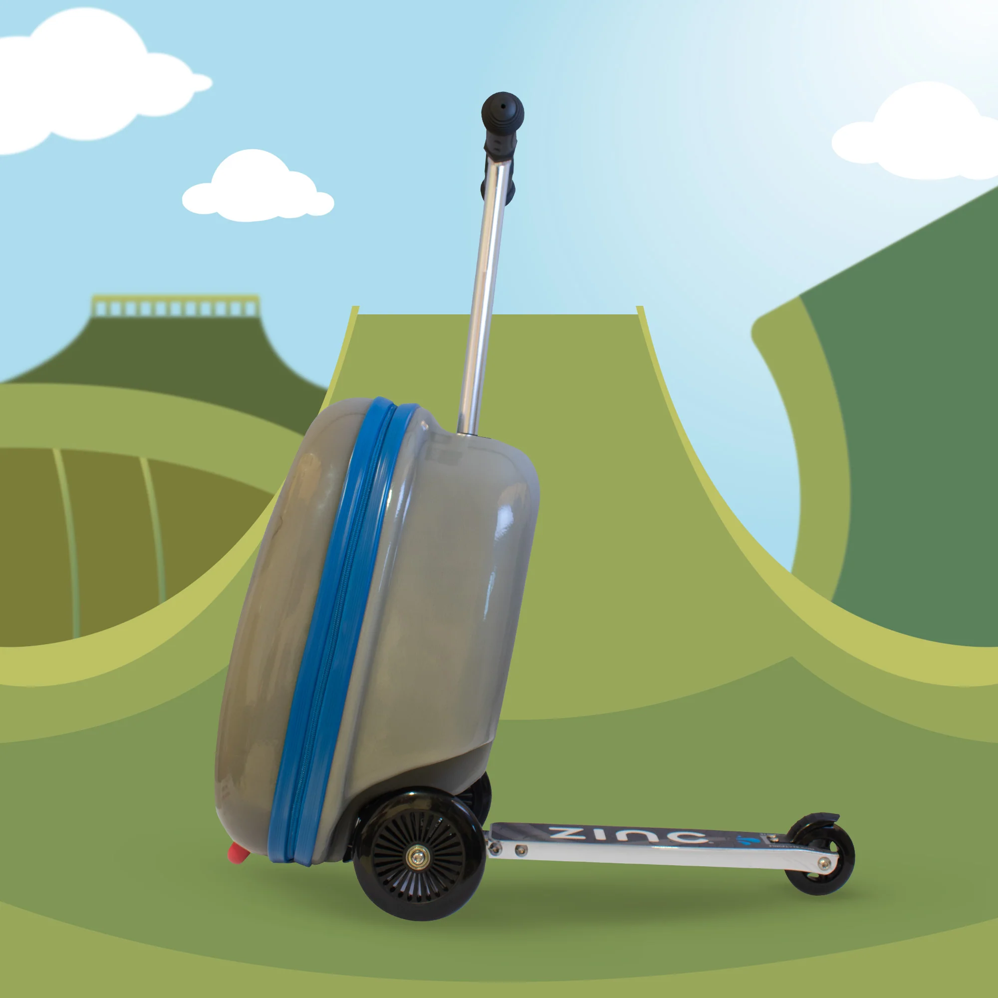 Flyte Midi 18 Inch Eddie the Elephant Scooter Suitcase - Image 6
