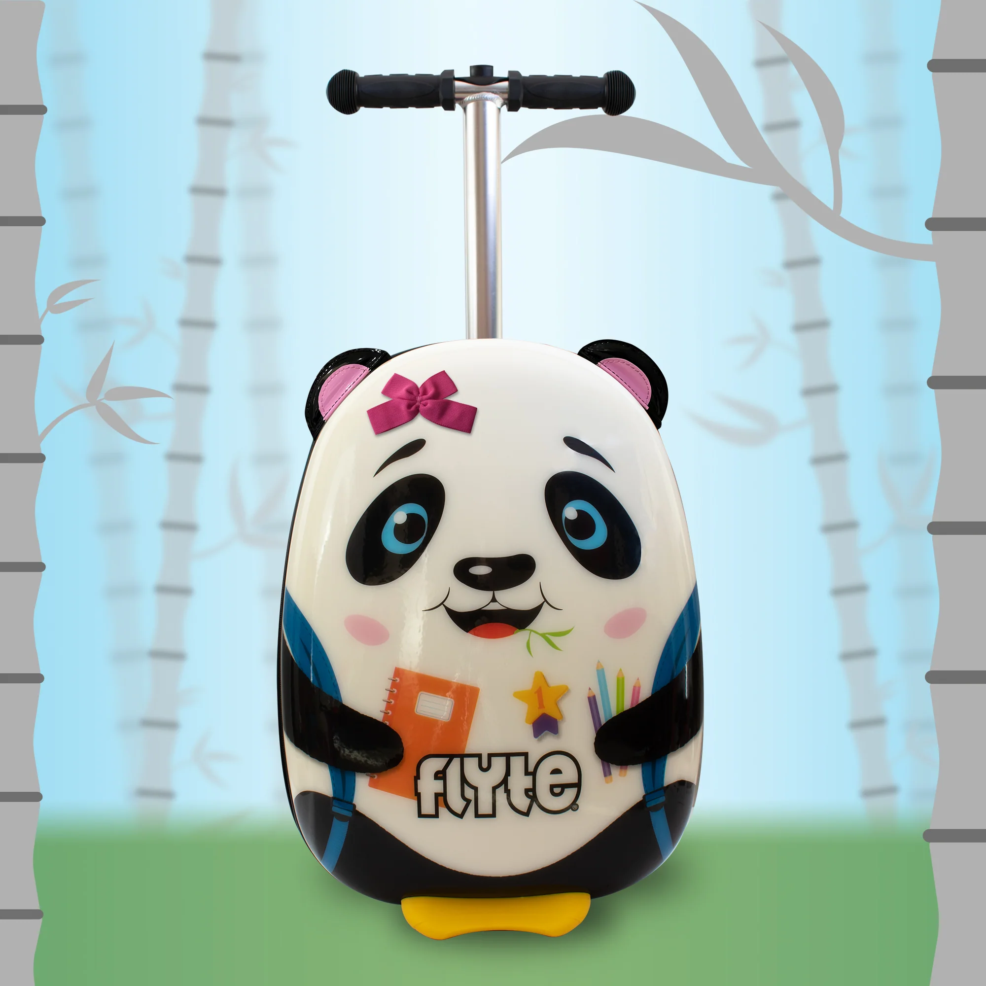 Flyte Midi 18 Inch Penni the Panda Scooter Suitcase - Image 4