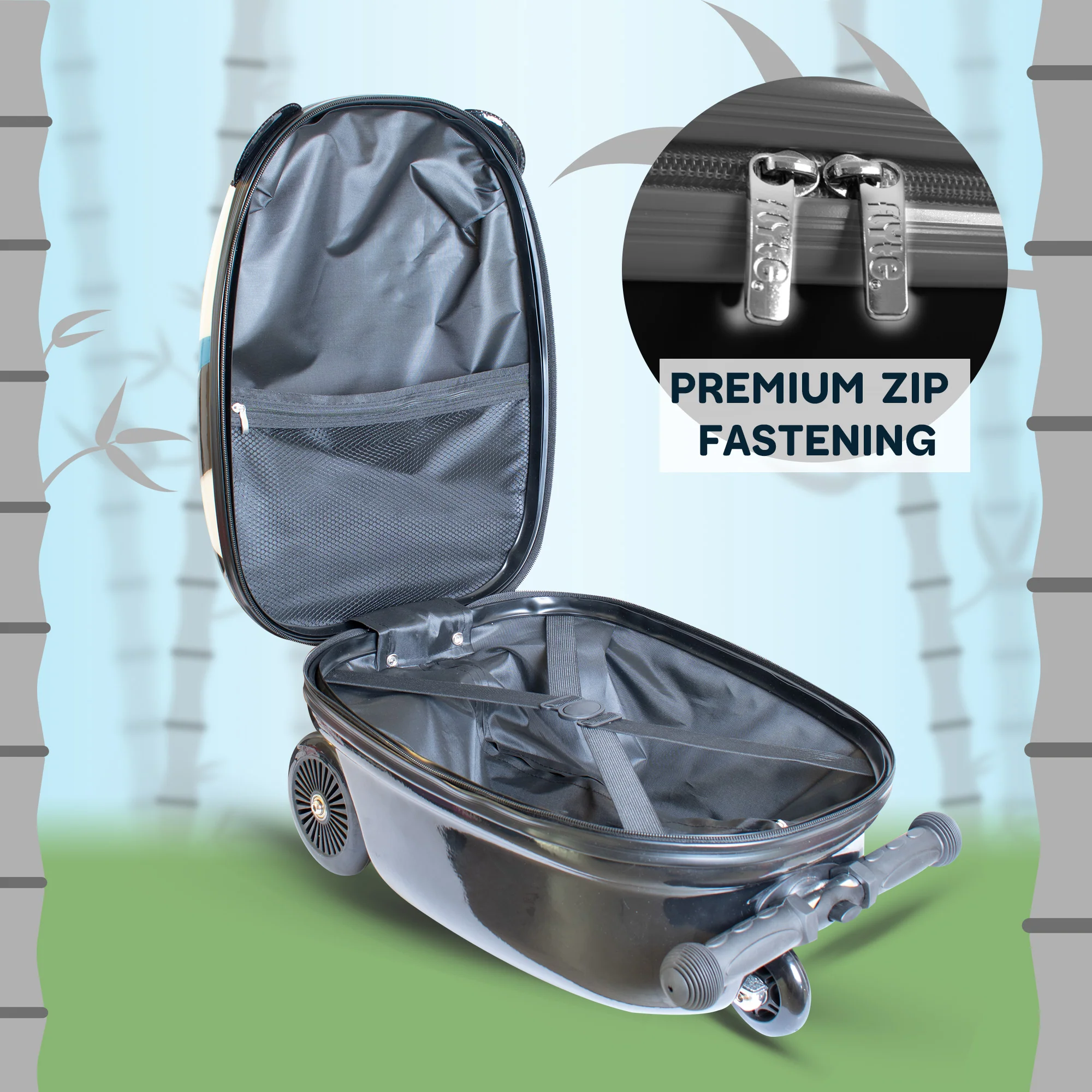 Flyte Midi 18 Inch Penni the Panda Scooter Suitcase - Image 7