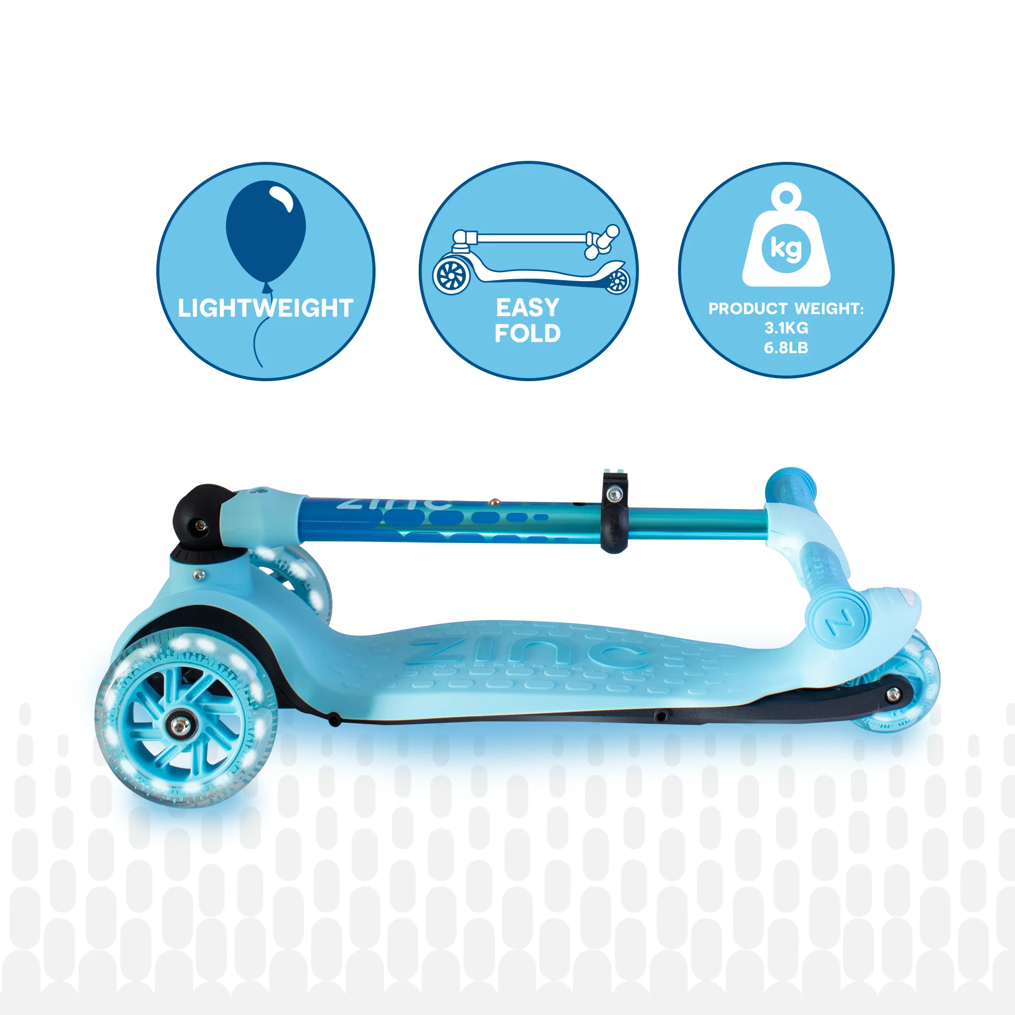 Zinc Flyte Three Wheeled Folding Scooter - Image 20