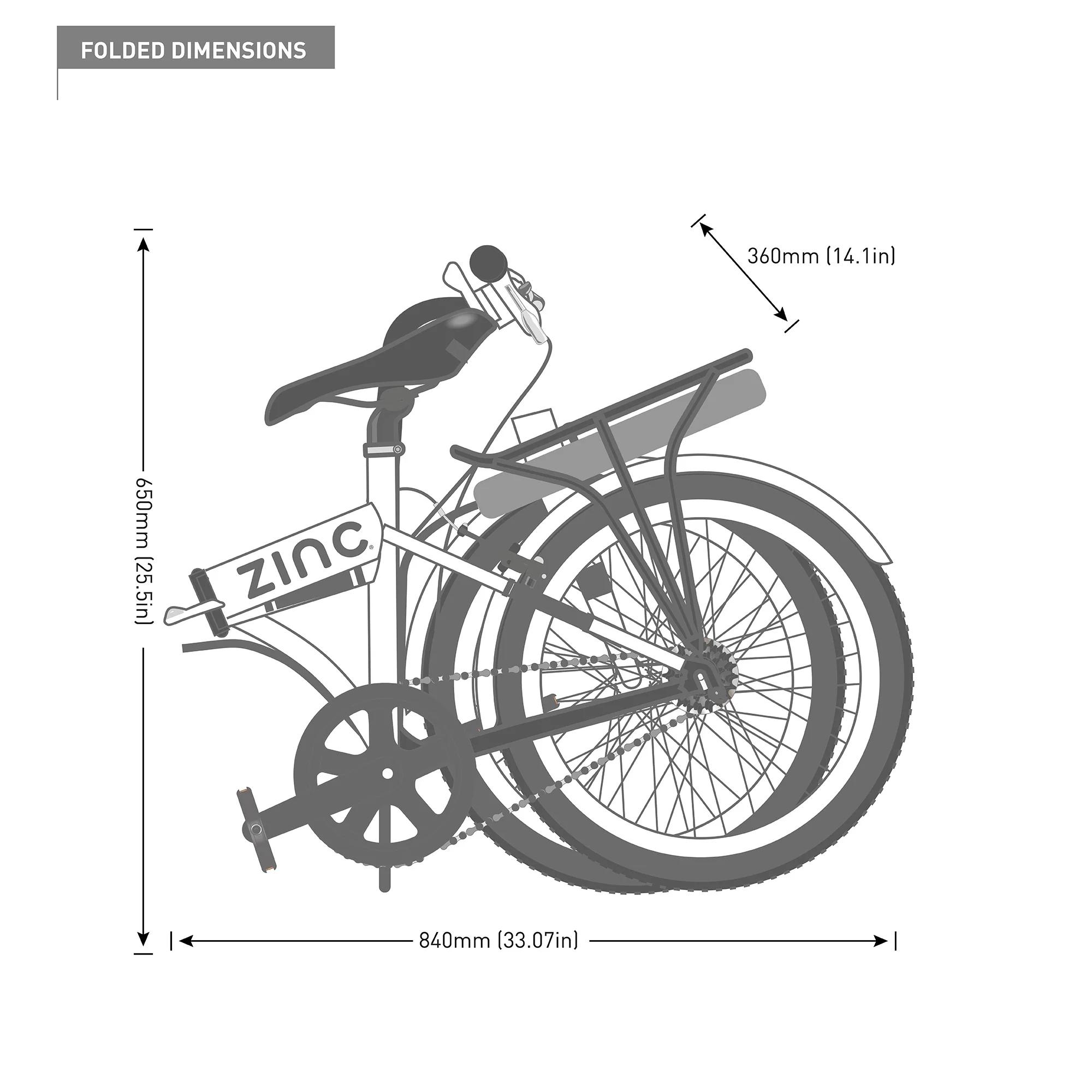 Zinc Folding Electric Eco Pro Bike - Image 20