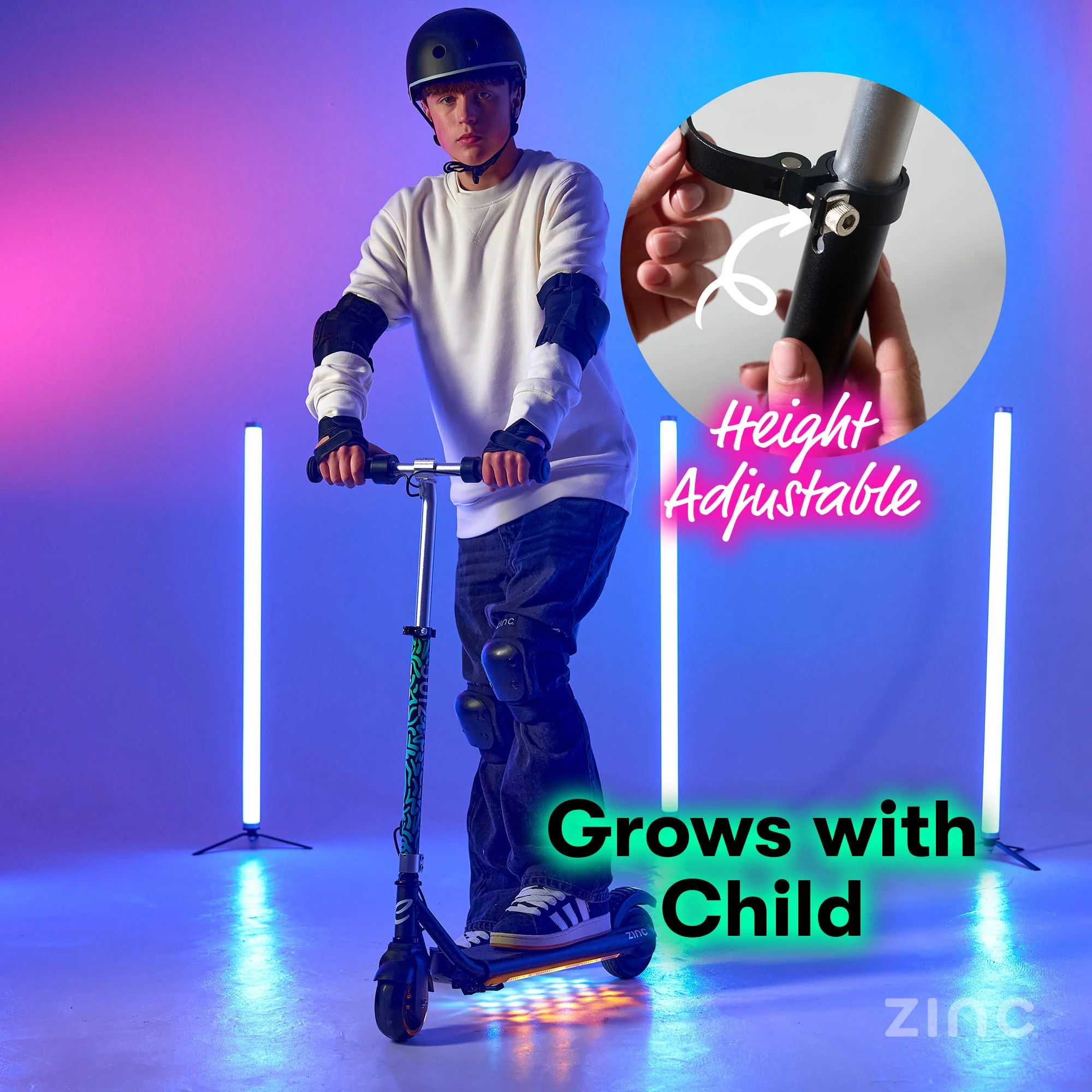 Zinc Formula E Scout Kids Electric Scooter - Image 13