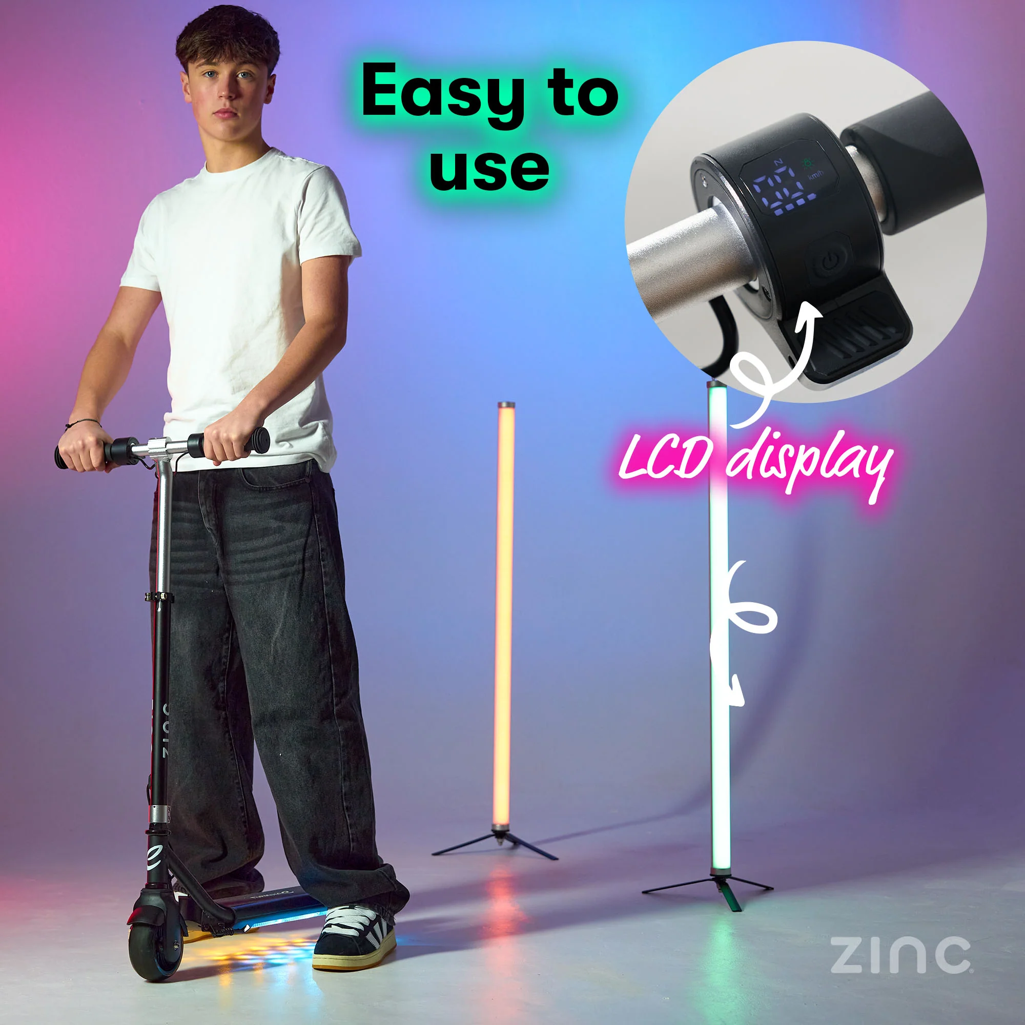 Zinc Formula E Scout Kids Electric Scooter - Image 6