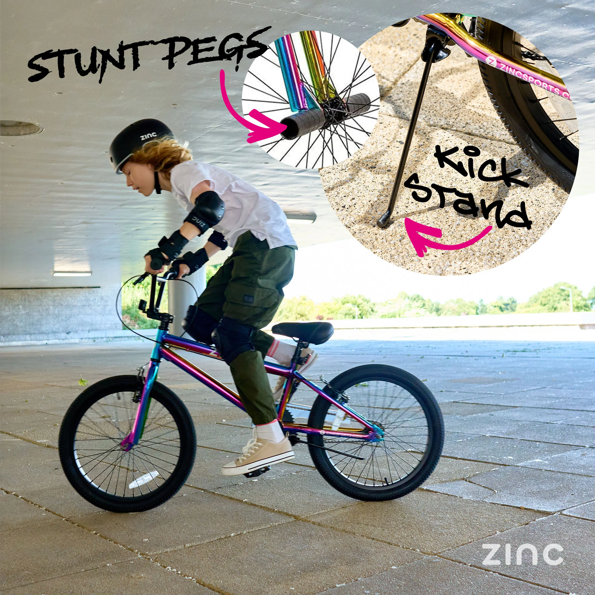 Zinc Neochrome 20inch Kids BMX Bike - Image 6