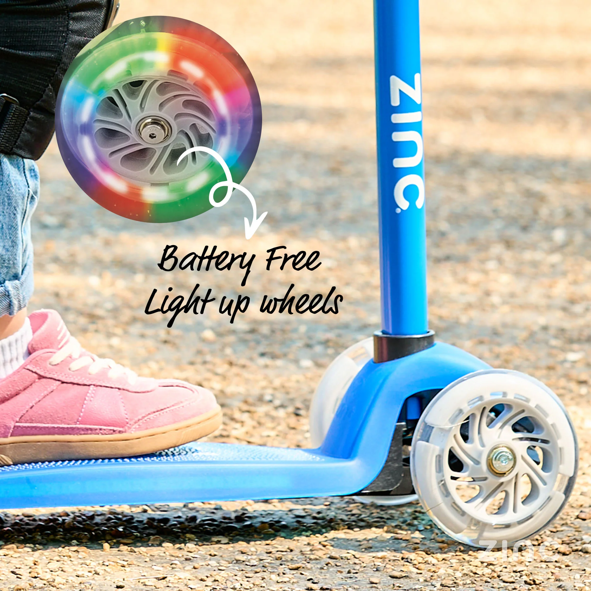 Zinc Superstar Non Folding Scooter with Light Up Deck and Light Up Wheels - Image 19
