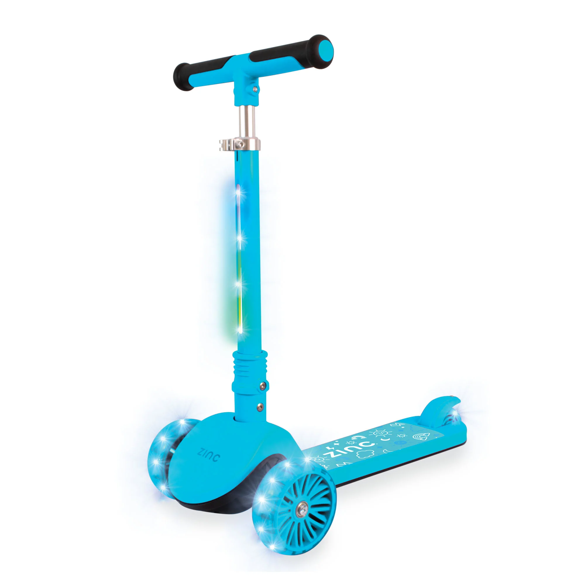 Zinc Three Wheeled Folding T-Motion Shine Scooter - Image 26