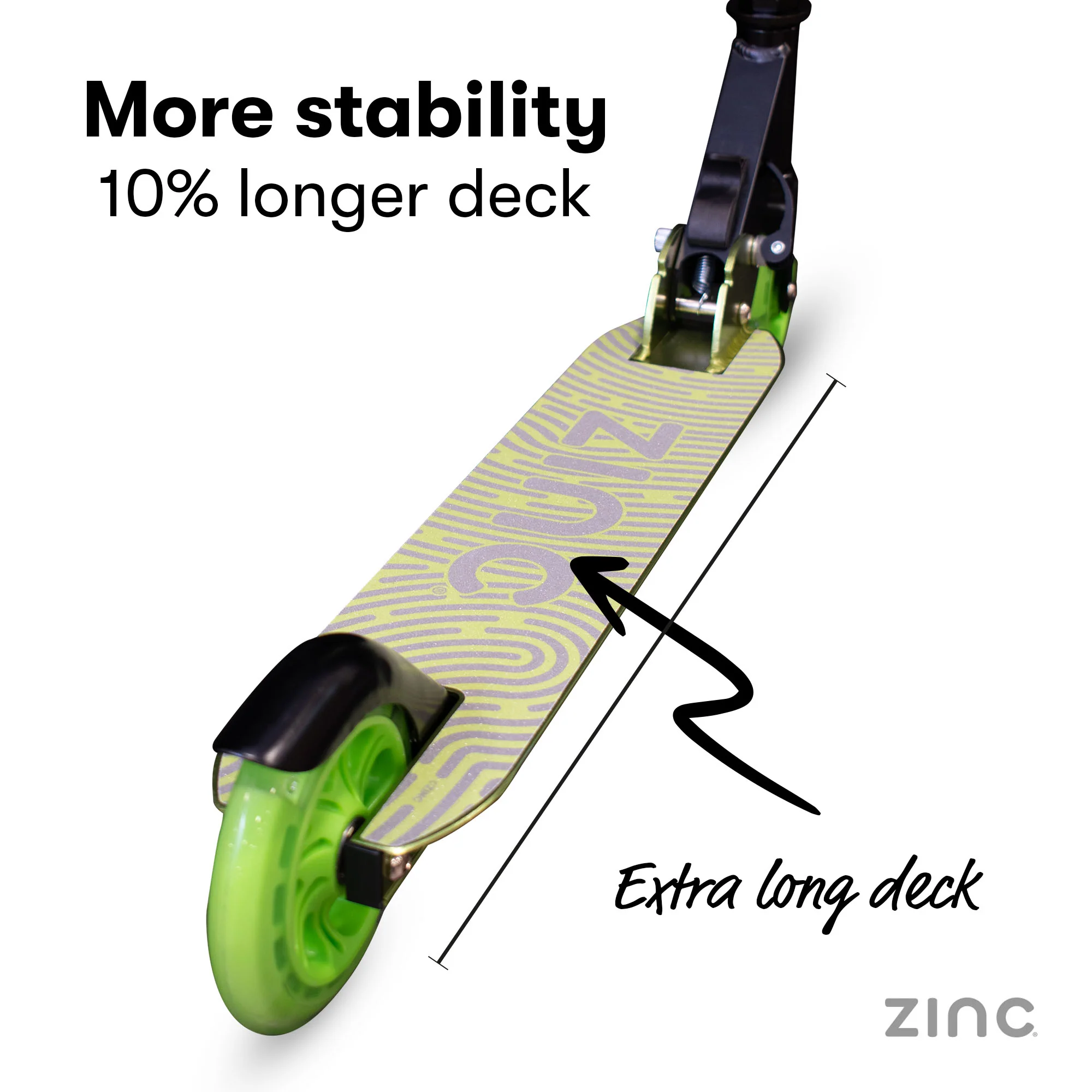 Zinc Two Wheeled Folding Light Up Identity Scooter - Image 11