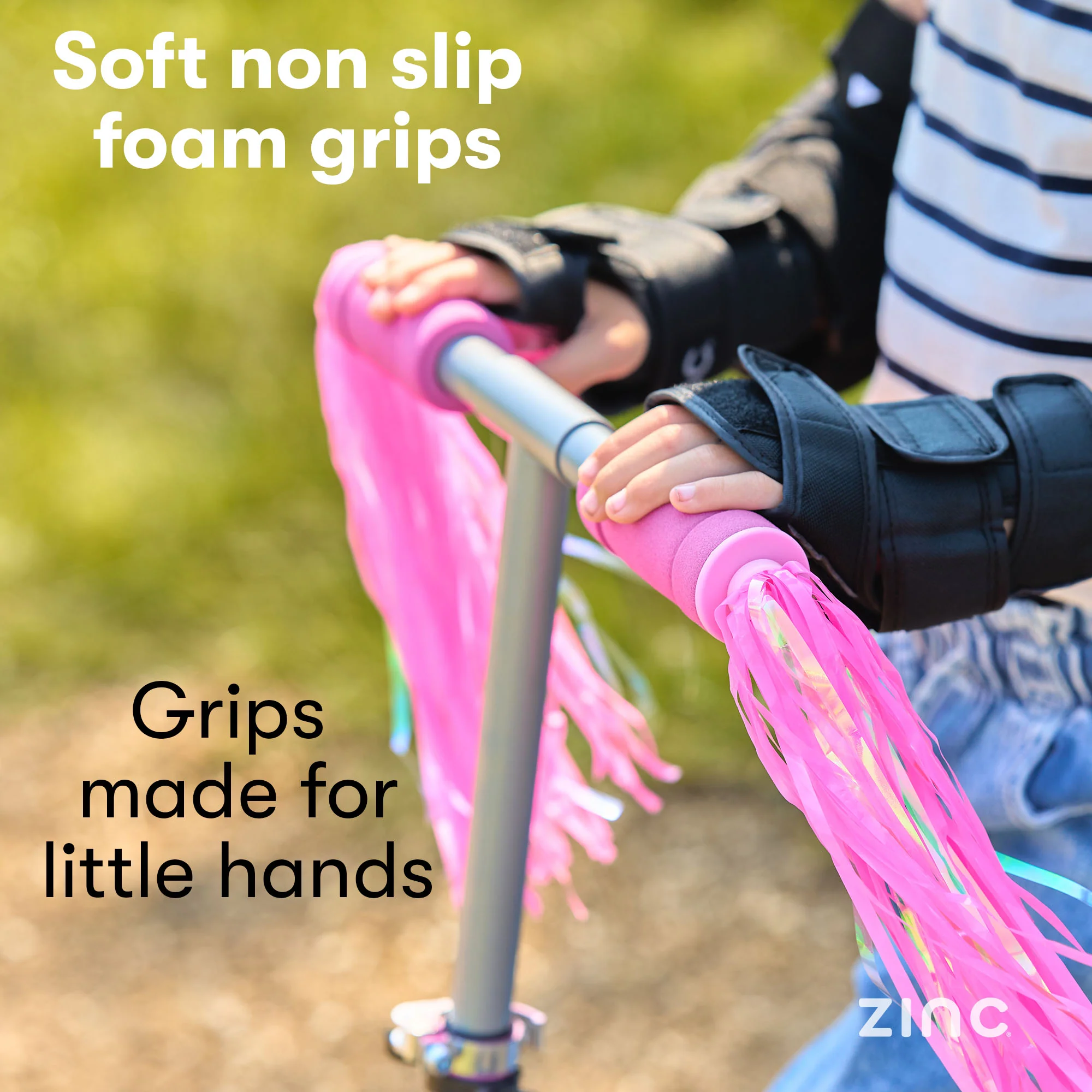 Zinc Unicorn Folding Two Wheeled Scooter with Tassels and Light Up Wheels - Image 7